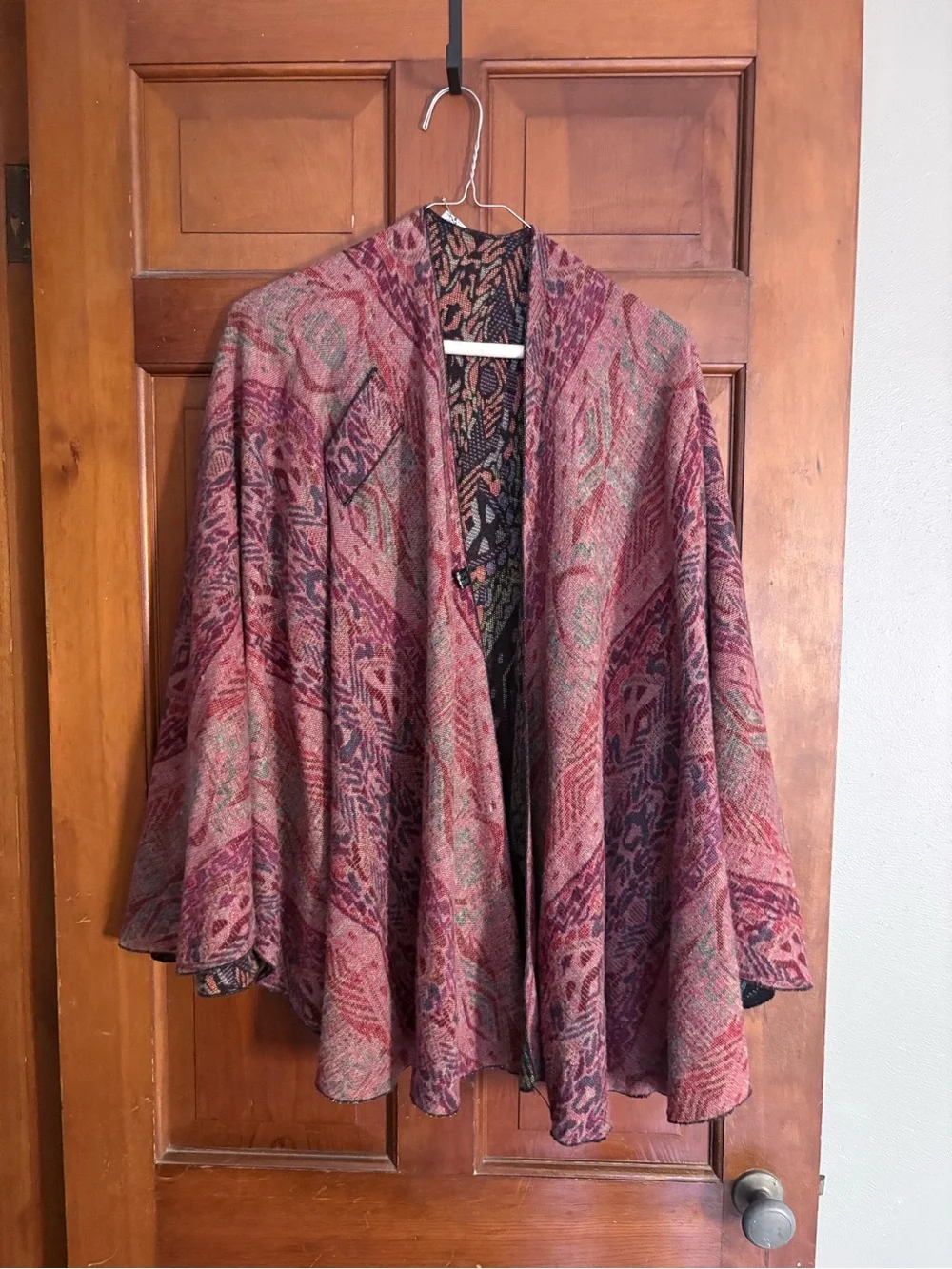 100% Cashmere Multicolor Patterned Women's Wrap Shawl
